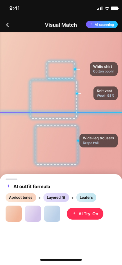 AI scanner interface